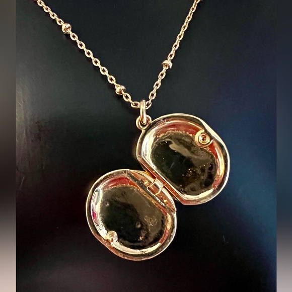 KATE SPADE NY Forever Mine Initial “I” Gold Plated Locket Pendant Necklace - Picture 3 of 6